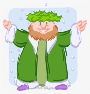 Father Christmas Royalty Free Vector Clip Art Illustration - Cartoon