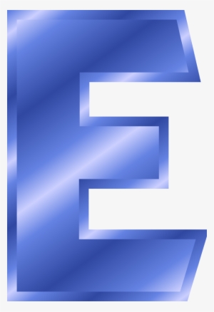 Letter E Png - Letter E Blue Color