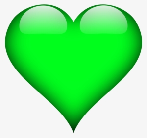 Green 3d Heart Png - Transparent Background Heart Png