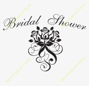 Bridal Shower Rose Swirls - Bridal Shower Clipart Png