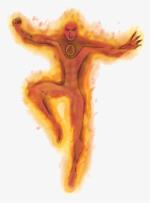 Human Torch Transparent Png - Human Torch Fantastic Four Png