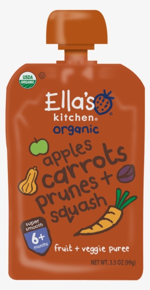 Apples Carrots Prunes Squash - Ella's Kitchen Pears Peas Broccoli