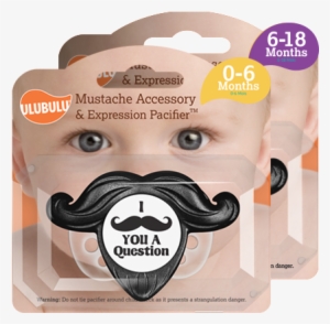 Black Mustache, 0-6mos - Ulubulu Mustache Accessory And Pacifier Set - Black