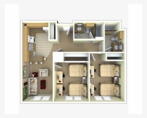 2 Bedroom, 2 Bath Apartment [ ] - University Apartments