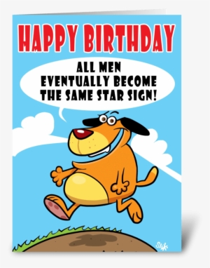 Star Signs For Men Birthday Card Greeting Card - Birthday Signs For A Man