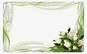 Flower Frames Png Pearls And White Flower Frames Pinterest - Flower White Frame Png