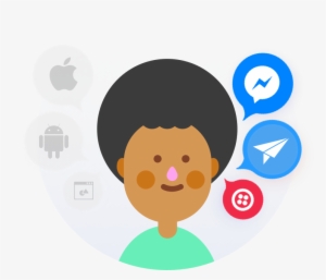 Getting A Bot On Facebook Messenger, Whatsapp, And - Cartoon