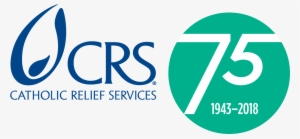 75th Crs Lock-up Green Logo - Catholic Relief Services