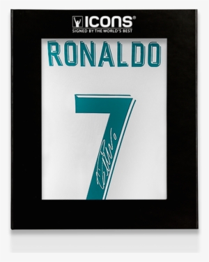 Cristiano Ronaldo Back Signed Real Madrid 2017-18 Home - Cristiano Ronaldo Shirt Number