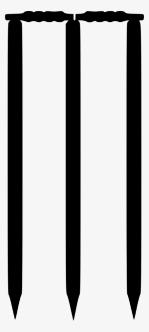 Png File - Cricket Stumps Black And White