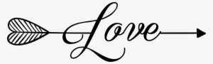 Love Arrow Wall Sticker - Fashion Boutique Logo Png