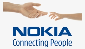 Nokia With Hands Connecting People Png - Nokia Connecting People Logo