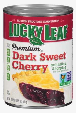 Premium Dark Sweet Cherry Fruit Filling & Topping - Lucky Leaf Pie Filling, Premium, Strawberry Rhubarb