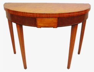 A Good George Iii Satinwood Semi Eliptical Fold Over - Coffee Table