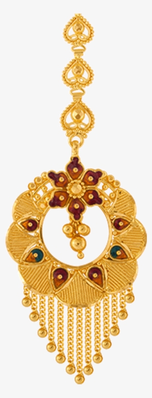 22k Yellow Gold Maang Tika - Jewellery