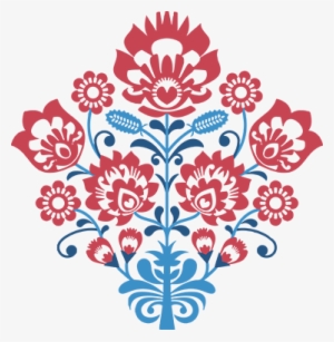 Tri-colour Flower Sticker - Des Pologne Des Fleur