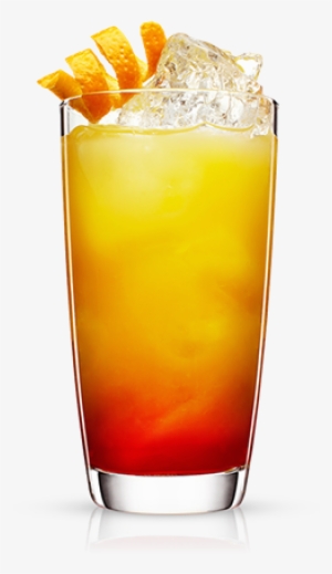 Malibu Mango & Pineapple Juice - Orange And Red Cocktail