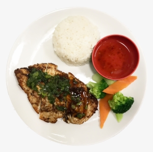Grilled Chicken Rice Plate - Chicken