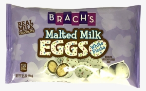 Brachs White Fiesta Malted Milk Eggs - Brach's Easter Pastel Malted Milk Eggs - 6.5 Oz