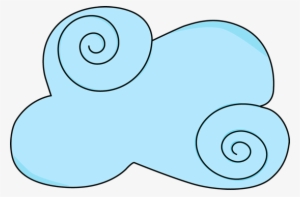 Blue Swirly Cloud - Mycutegraphics Cloud