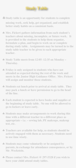 Study Table ♧ Study Table Is An Opportunity For Students - Document