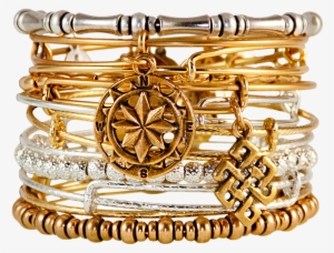 Alex And Ani Classic Mixed Charms Bangles - Alex And Ani Png
