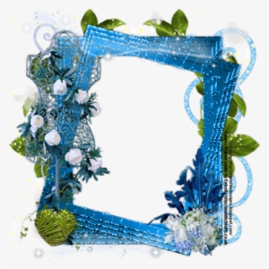 Likes - Auroraangel - Png Blue Flower Frames