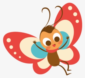 Babble Character - ิ Butterfly Cartoon Png