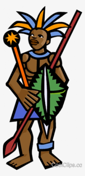 Vector Black And White Africa Clipart African Native - Native African Clipart