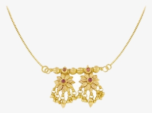 Mangalsutra With Floral Design - Necklace
