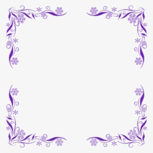 Purple Flower Frame - Purple Flowers Borders And Frames