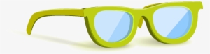 Cartoon Green Glasses Elements - Vector Graphics