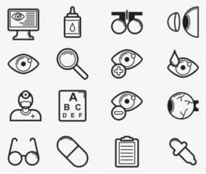 Eye Doctor Icons Vector - Iconos De Optometria Png