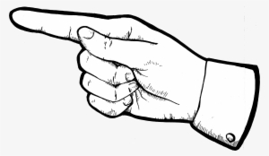 Pointing Finger Clipart Clipart Panda Free Clipart - Drawing Human Hands In Black And White