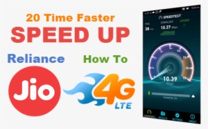 Speed Up Reliance Jio 4g Net