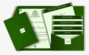 Services - Green Invitation Card Design