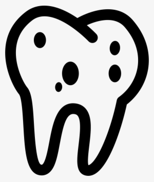 Dental Caries Comments - Tooth Silhouette Clipart
