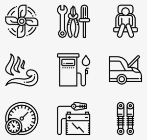 Car Accessories - Cute Black And White Png