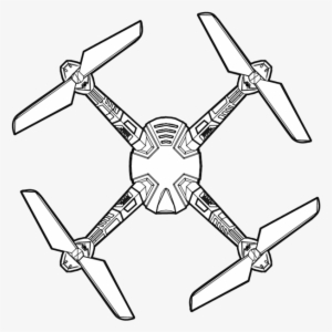 Hd Video Drone Complete Body Titanium - Drawing