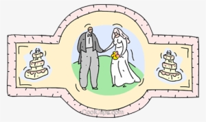 Wedding Couple Royalty Free Vector Clip Art Illustration - Cartoon
