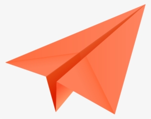Paper Plane Orange - Airplane
