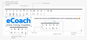 Ecoach Has A New Wysiwyg Text Editor And Not Only Is - Computer Program