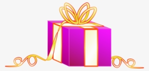 Birthday Vector - Wrapped Gift Clip Art