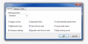 Snaptimer Options - Microsoft Windows