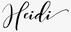 heidi dean - name heidi in calligraphy