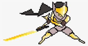 Golden Genji - Pixel Art Overwatch