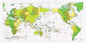 Standard Time Zones Of The World Pacific Centered On - Pacific Time Zone World