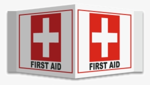 3-way First Aid Sign - First Aid Signs And Symbols