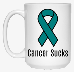 Cancer Sucks Teal Ribbon Ovarian Cancer Awareness 15