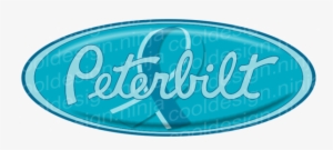 Teal Ribbon Peterbilt Emblem Skins - Peterbilt Badge